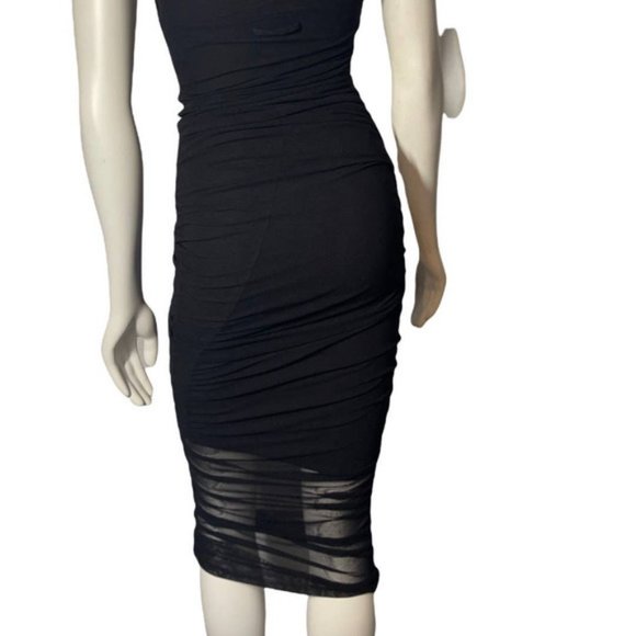 2000s Jean Paul Gaultier SOLEIL Vintage black sheer dress XS - Picture 6 of 11